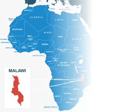 malawi map