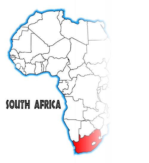 South Africa map